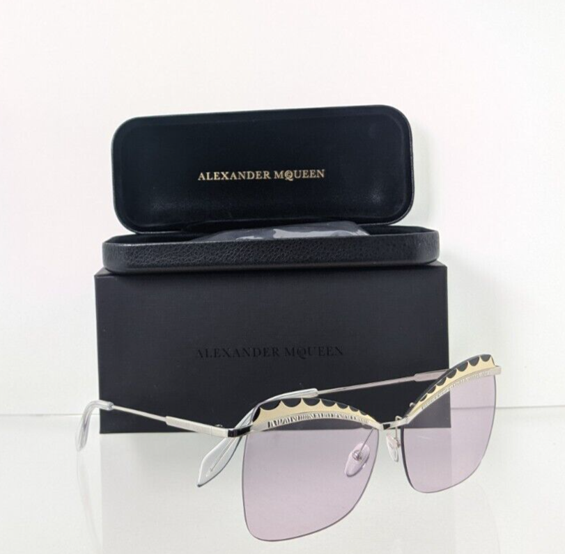 Brand New Authentic Alexander McQueen Sunglasses AM 0059 001 60mm Frame