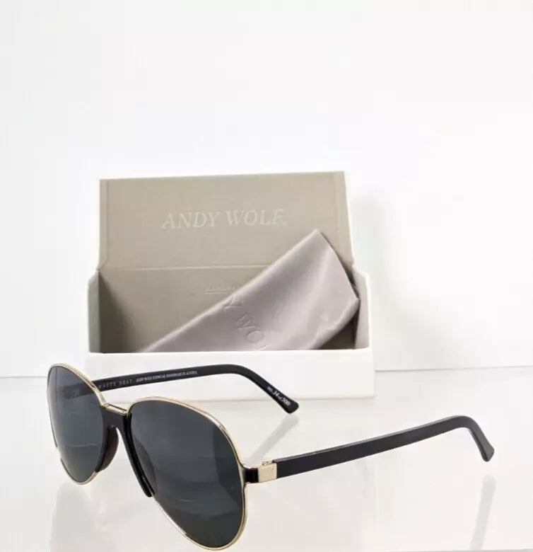 New Authentic Andy Wolf Sunglasses Gonzalez Col. B Black Gold 57mm Austria