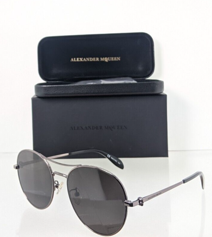 Brand New Authentic Alexander McQueen Sunglasses AM 0174 001 57mm Frame