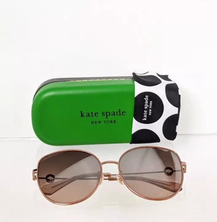 New Authentic Kate Spade Sunglasses Sicilia AU2G4 Rose Gold 60mm Frame