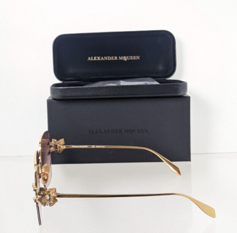 Brand New Authentic Alexander McQueen Sunglasses AM 0371 002 57mm Frame