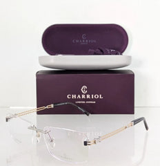NWT Charriol PC75088-C02 58mm Shiny Silver Eyeglasses Charriol PC75088 C02 Men main image 2