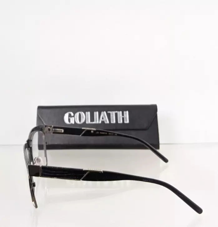 Brand New Authentic GOLIATH Eyeglasses XIX Black & Gunmetal 59mm Frame