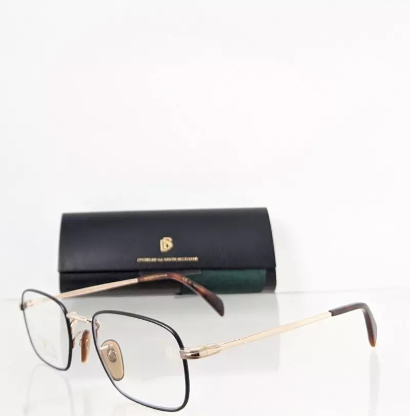 Brand New Authentic David Beckham Eyeglasses DB 1035 003G6 Black/Gold Frame