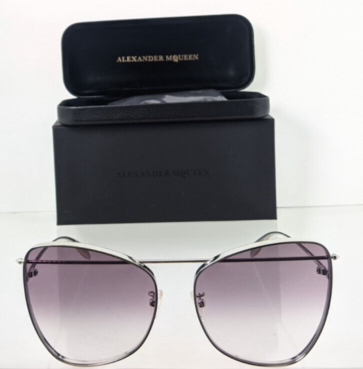 Brand New Authentic Alexander McQueen Sunglasses AM 0228 003 63mm Frame