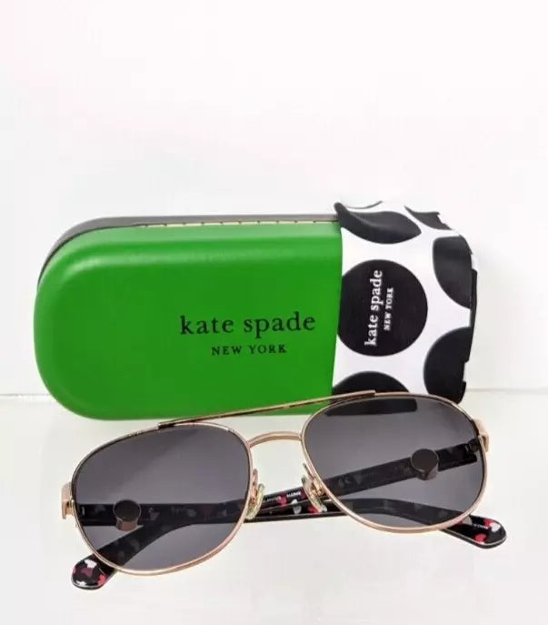 New Authentic Kate Spade Sunglasses Raglan AU2M9 Rose Gold 56mm Frame