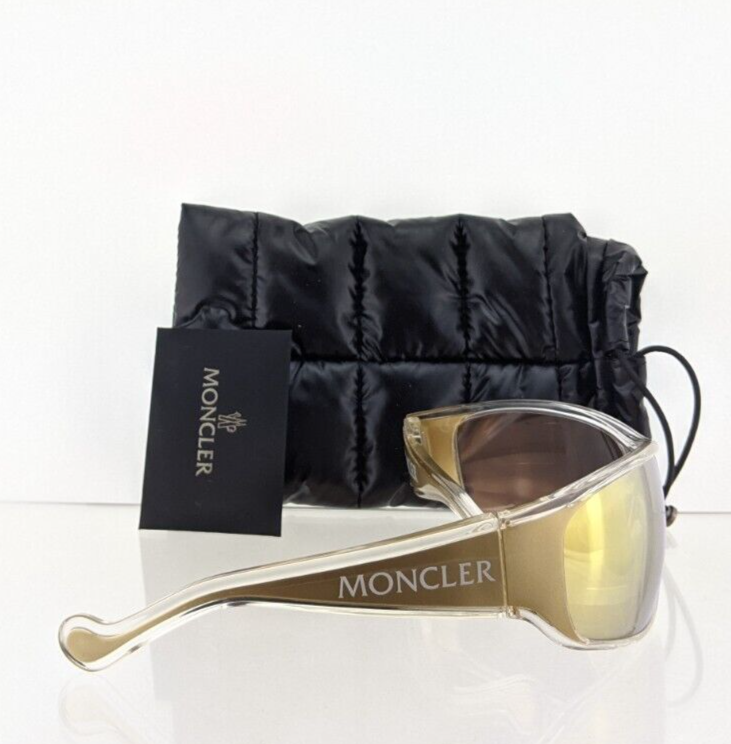 Brand New Authentic Moncler Sunglasses Mr Moncler Ml 0129 27G 0129 Wrap Frame