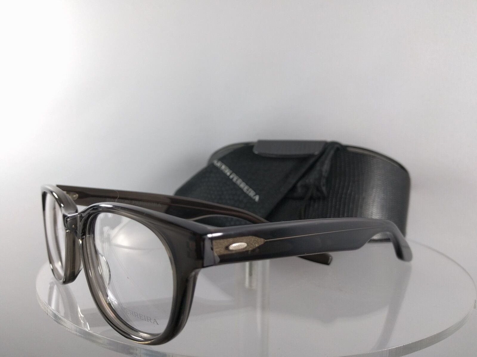 Brand New Authentic Barton Perreira Eyeglasses Wendel DUS Grey Havana