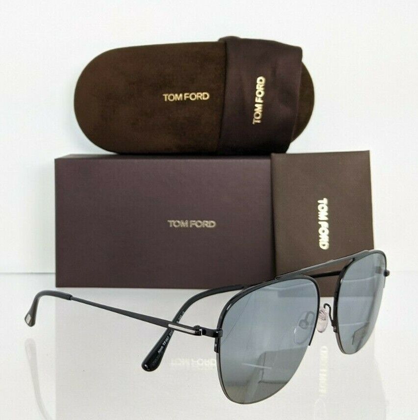 Brand New Authentic Tom Ford Sunglasses FT TF 0667 01C Abott TF667 56mm Frame