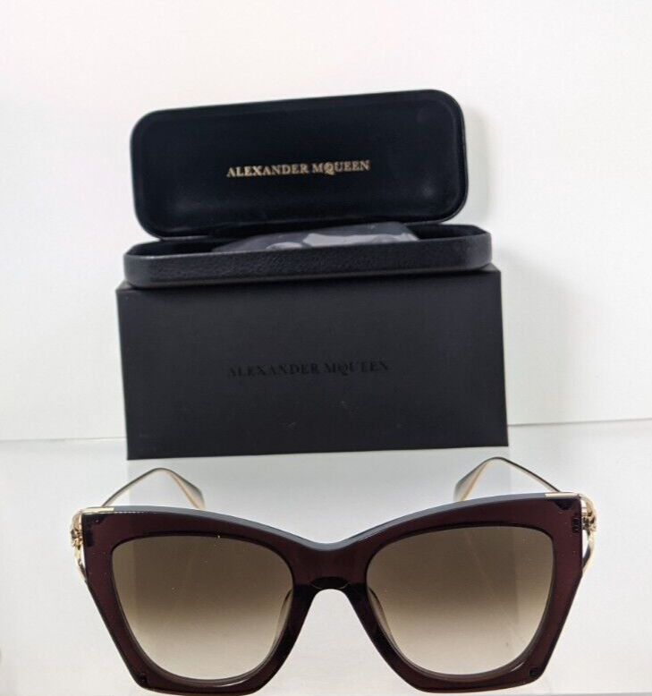 Brand New Authentic Alexander McQueen Sunglasses AM 0375 002 53mm Frame