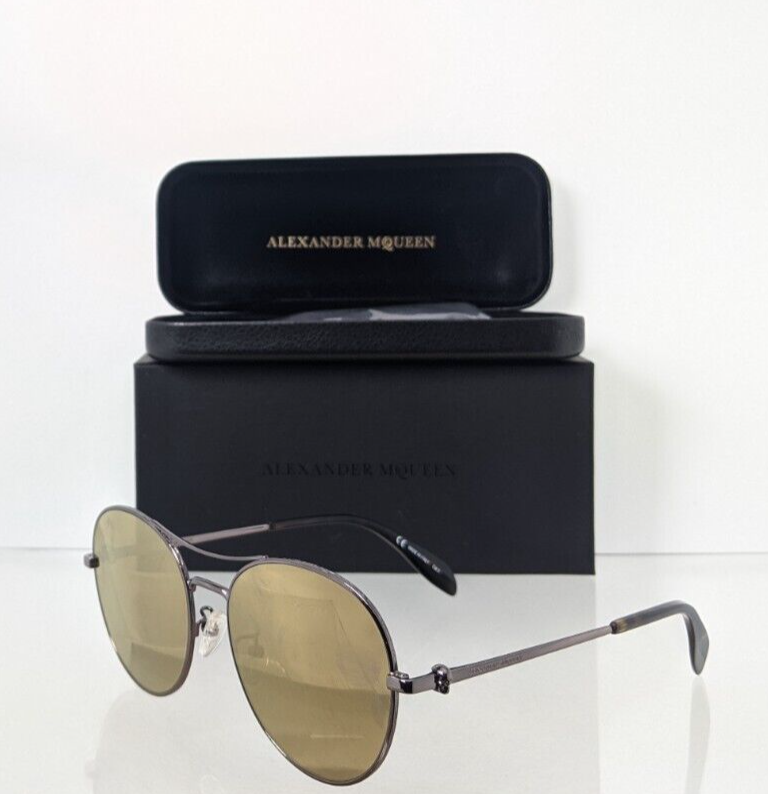 Brand New Authentic Alexander McQueen Sunglasses AM 0174 004 57mm Frame