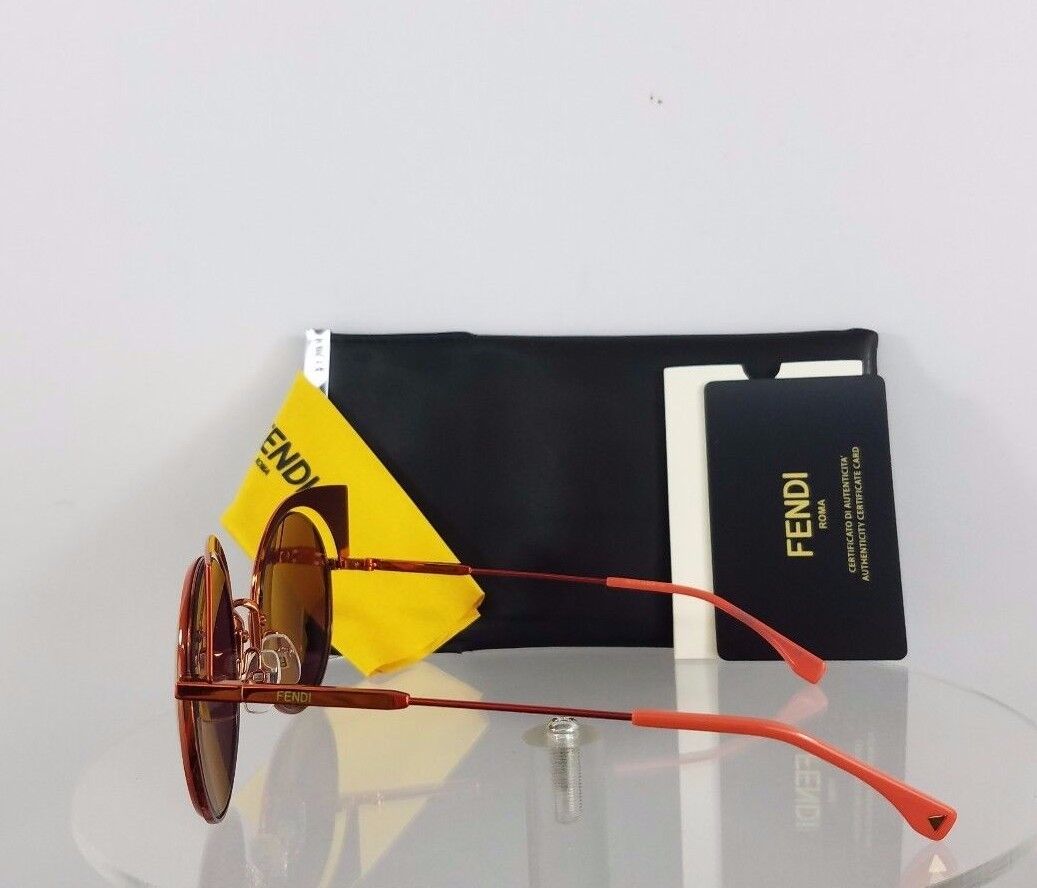 Brand New Authentic Fendi FF 0177/S Sunglasses KWLPD Orange Mirror 53mm 0177