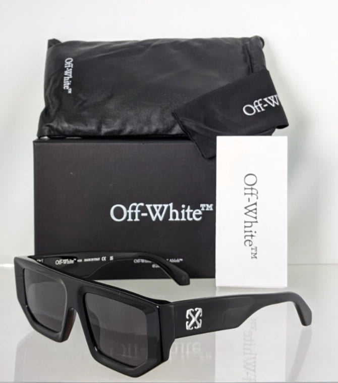 New Authentic OFF WHITE Sunglasses VANCOUVER 1007 Black 53mm OERI13F