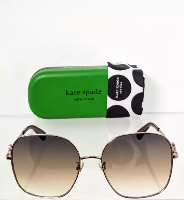 New Authentic Kate Spade Sunglasses Talya AU2PR Gold 59mm Frame