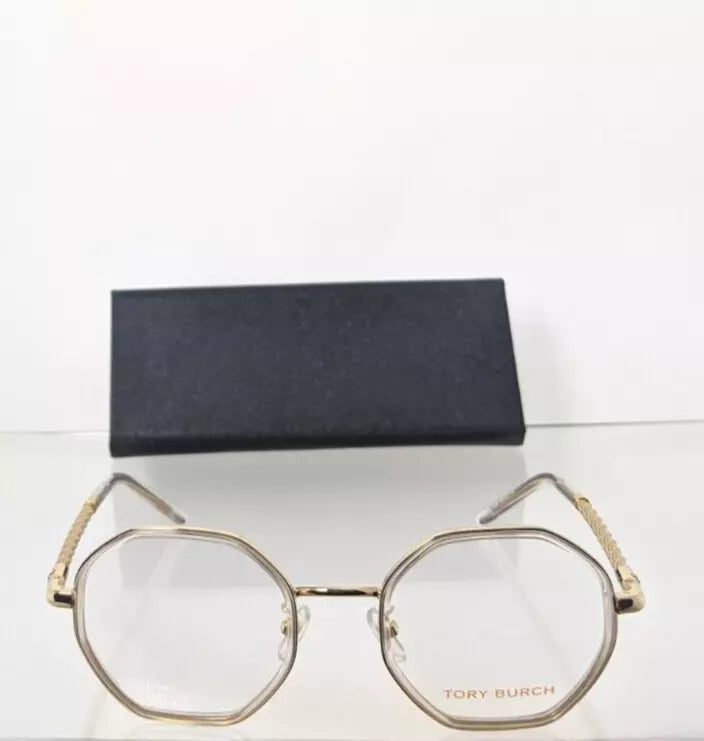 Brand New Authentic Tory Burch Eyeglasses TY 1075 3335 Gold & Crystal Frame 1075