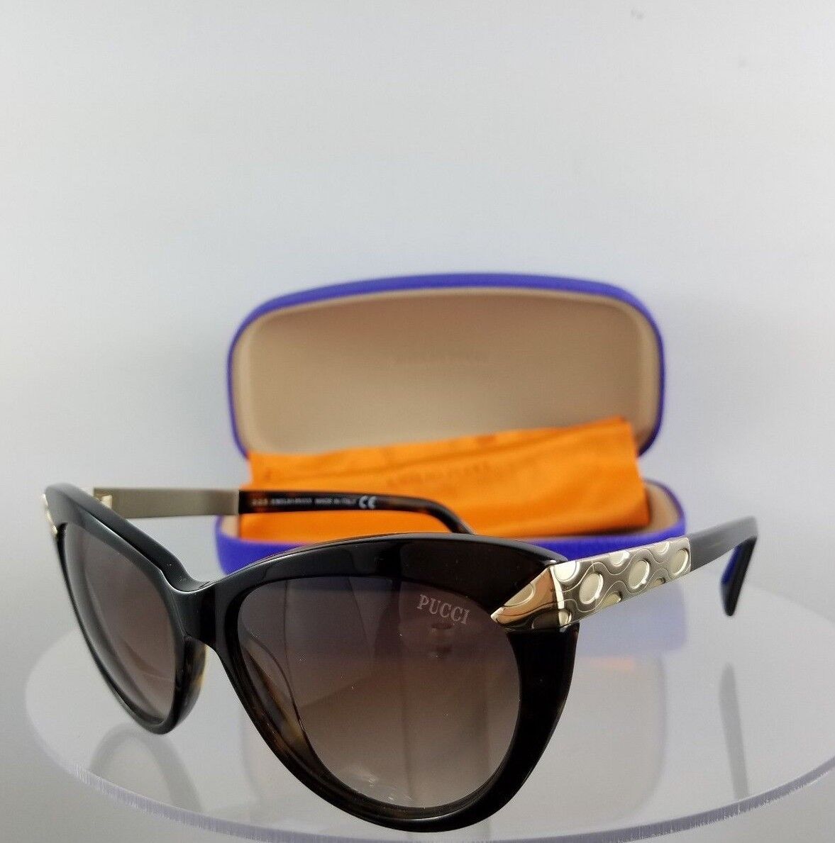 4Brand New Authentic Emilio Pucci Sunglasses EP17 52F Tortoise Gold Frame EP 17