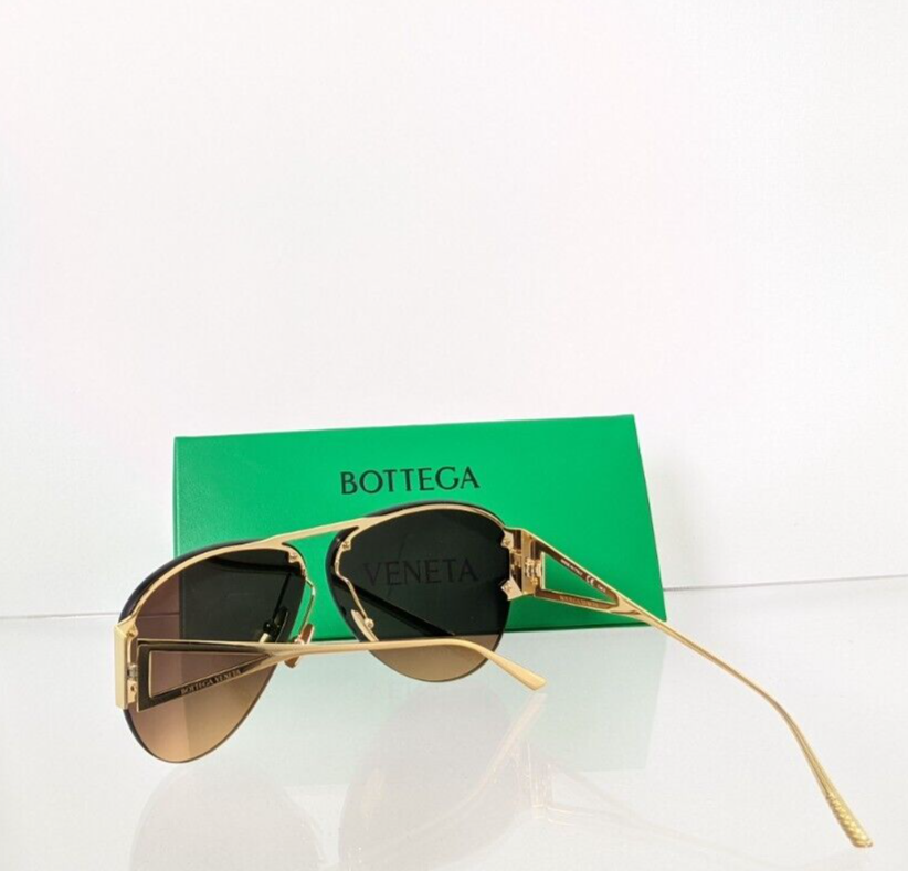 Brand New Authentic Bottega Veneta Sunglasses BV 1066 002 65mm Frame