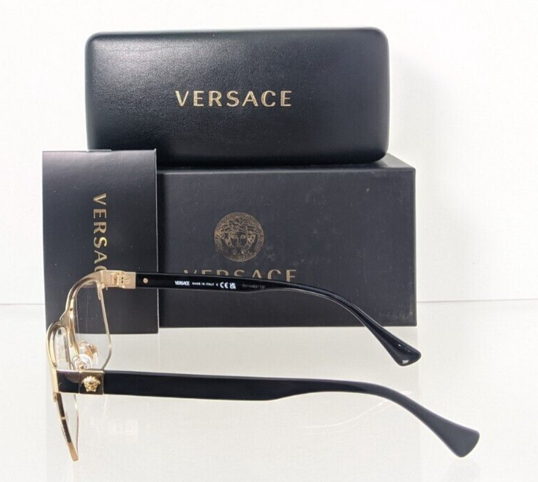 Brand New Authentic Versace Eyeglasses MOD. 1285 56mm Gold 1002 Frame