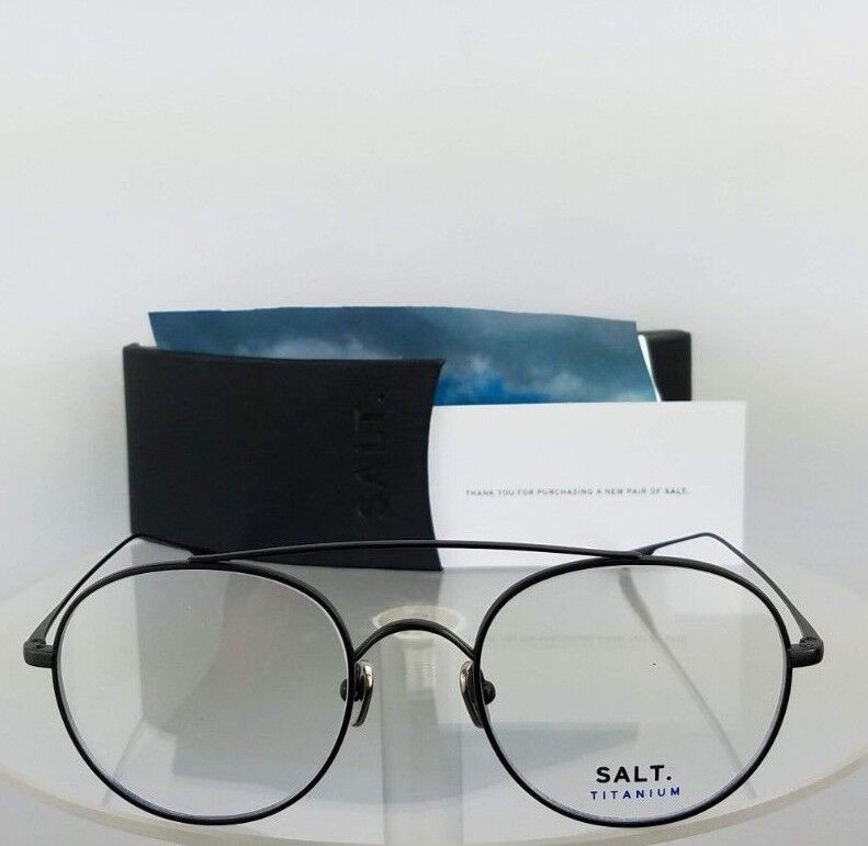 Brand New Authentic Salt Eyeglasses Bridges Bs Matte Black 51Mm Titanium Frame