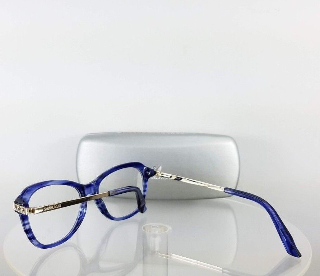 New Authentic Swarovski Eyeglasses Florrie SW 5161 090 Blue Silver Frame