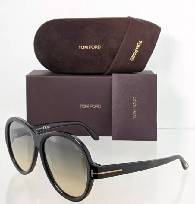 Brand New Authentic Tom Ford Sunglasses FT TF 1033 ECO 01B Camryn TF1033 59mm