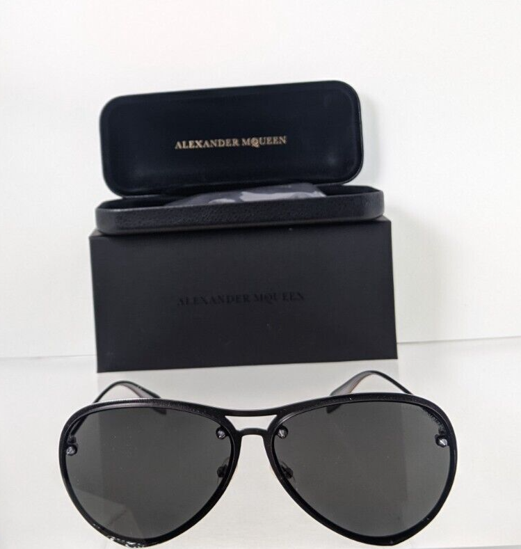 Brand New Authentic Alexander McQueen Sunglasses AM 0102 001 63mm Frame