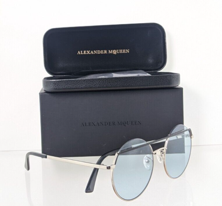 Brand New Authentic Alexander McQueen Sunglasses MQ 0164 004 55mm Frame