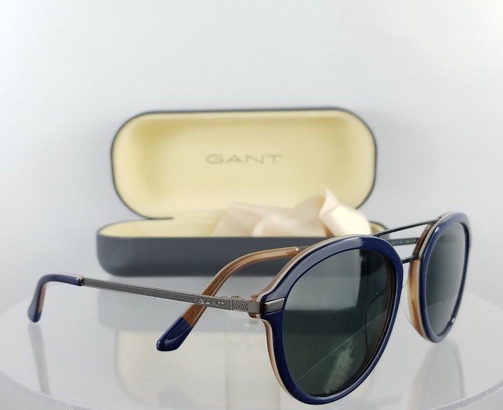 Brand New Authentic GANT Sunglasses GA7100 91D Navy Silver Frame 7100 Polarized