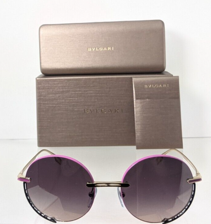 Brand New Authentic Bvlgari Sunglasses 6153 2014/58 56mm Lavender Gold Frame