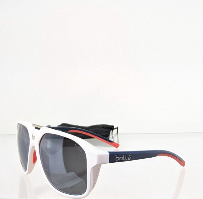 Brand New Authentic Bolle Sunglasses Arcadia White Navy Frame