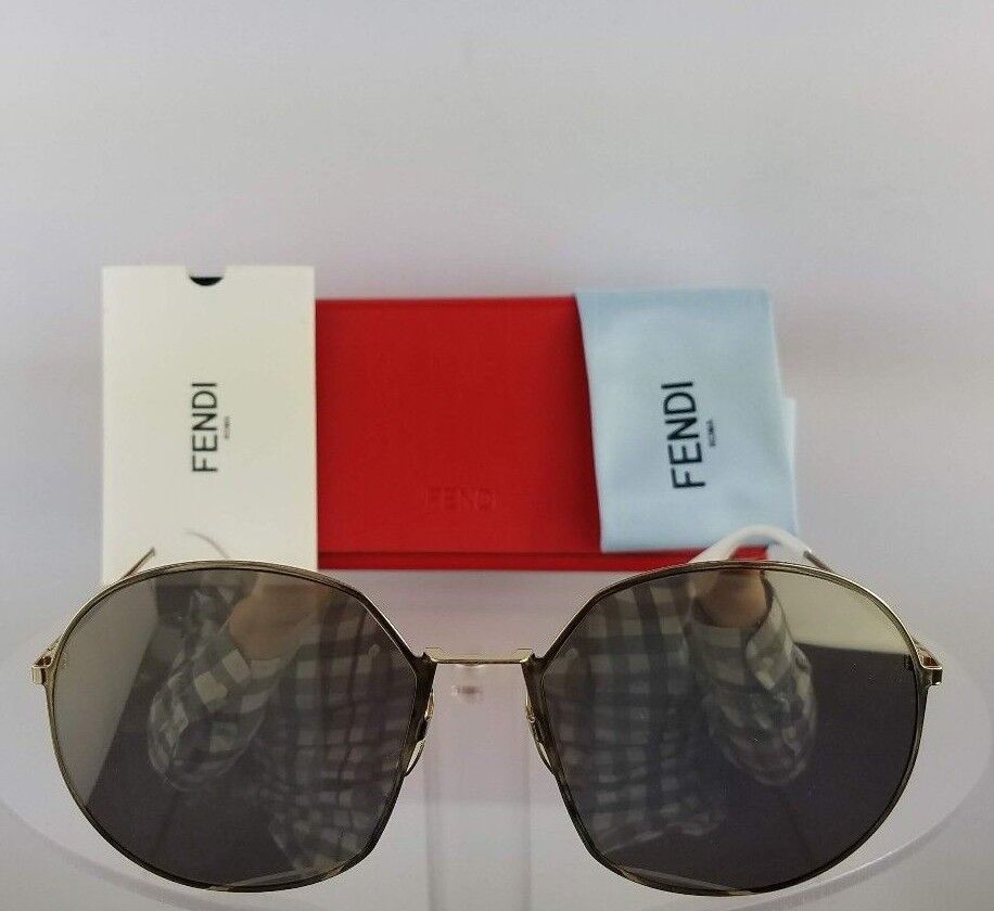 Brand New Authentic Fendi FF 0313/S Sunglasses J5GUE Silver Frame 0313