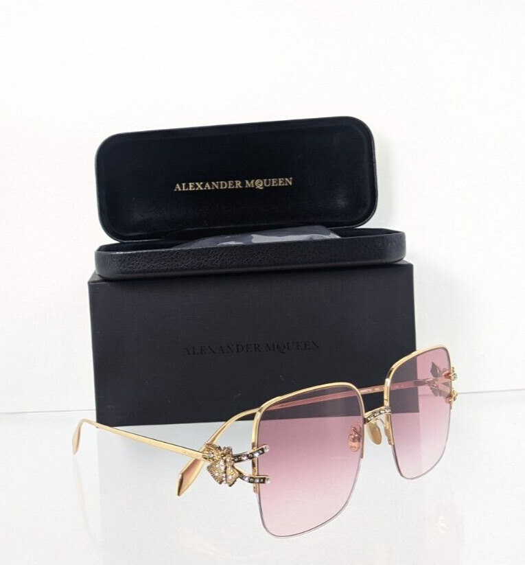 Brand New Authentic Alexander McQueen Sunglasses AM 0371 003 57mm Frame