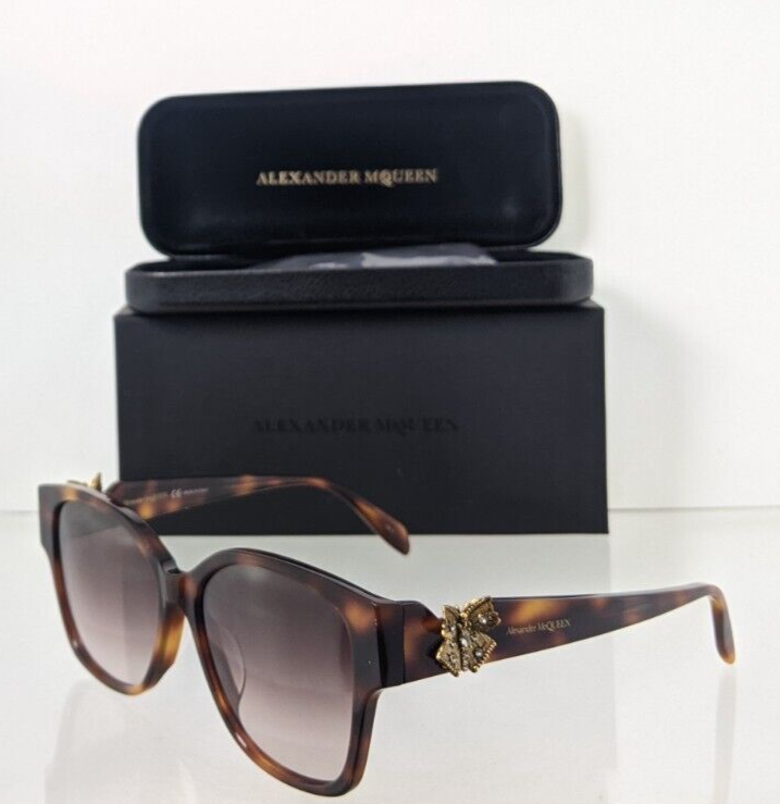 Brand New Authentic Alexander McQueen Sunglasses AM 0370 002 56mm Frame