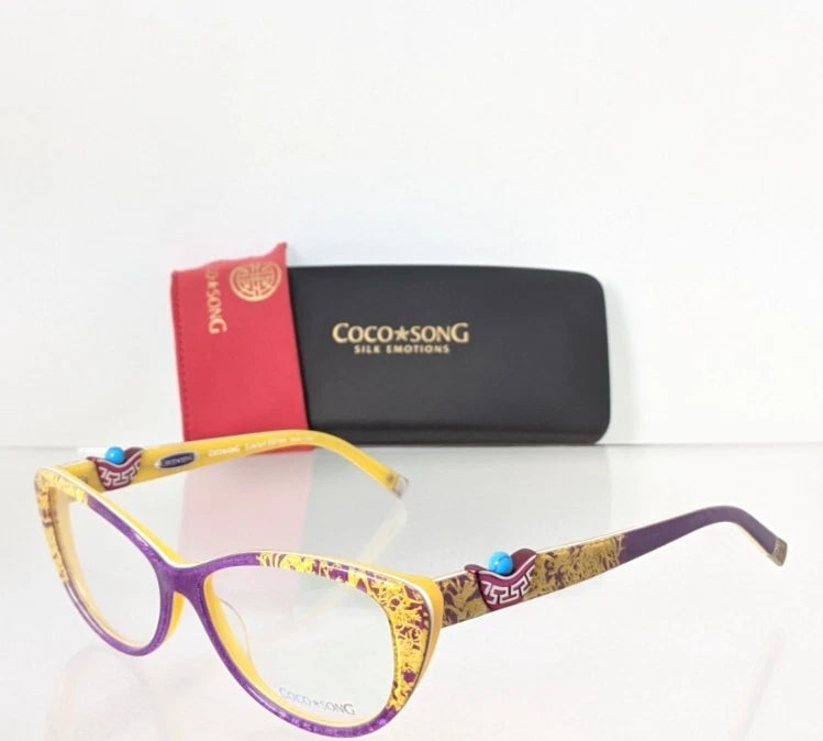 New Authentic COCO SONG Eyeglasses Heart Stone Col. 4 52mm CV111