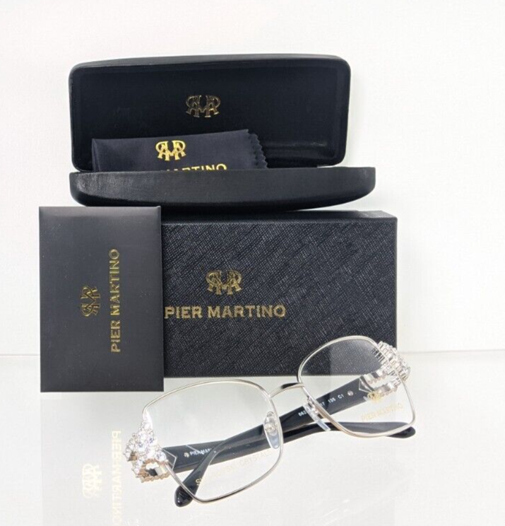 Brand New Authentic Pier Martino Eyeglasses 6628 C1 917 52mm Italy Frame