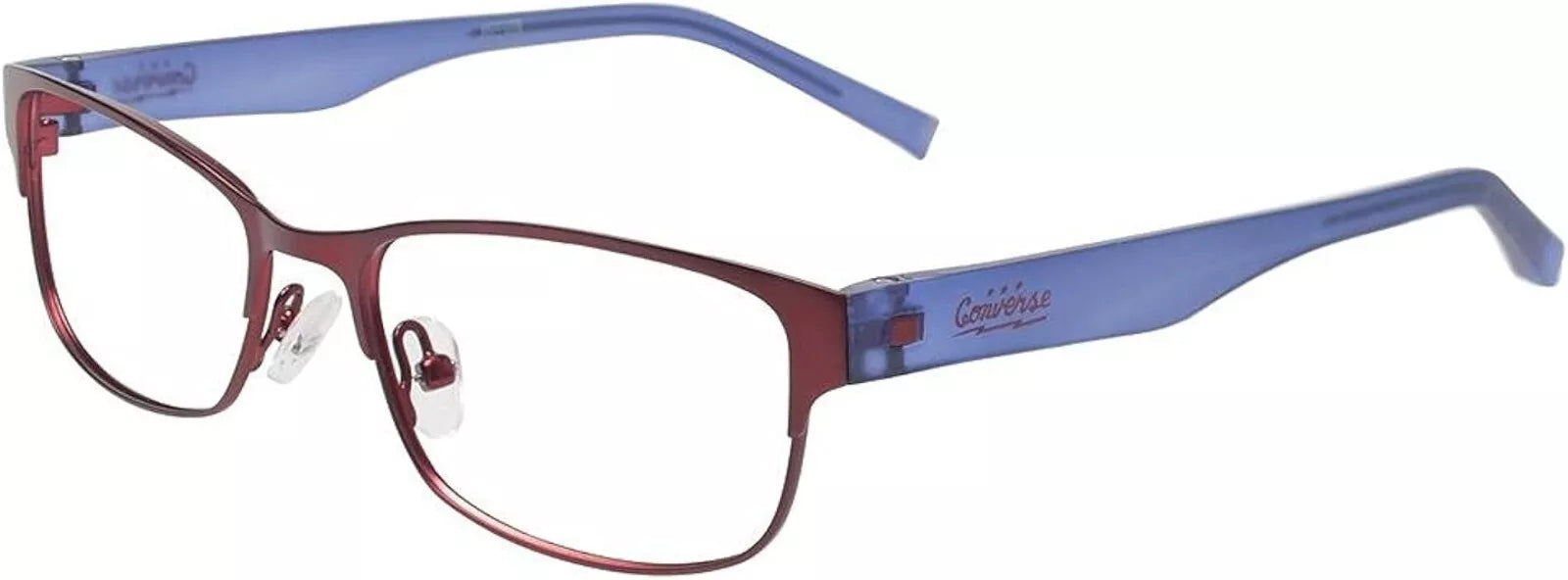 Brand New Authentic Converse Eyeglasses K016 Maroon/Blue 47mm Frame