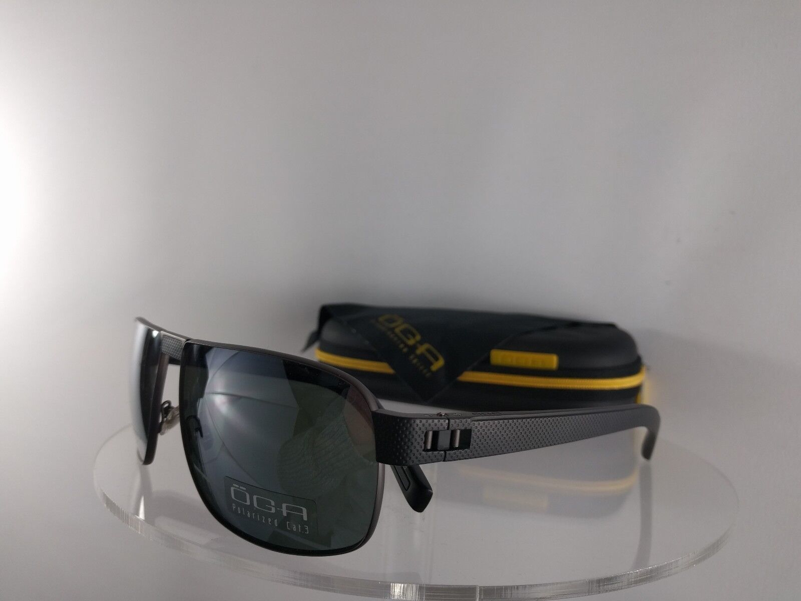 Brand New Authentic OGA Sunglasses 7870O GO010 Black Polarized Lenses Frame