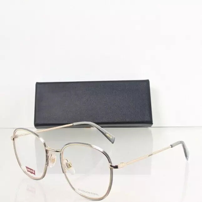 Brand New Authentic Levi Eyeglasses 1027 QWU Gold Grey 50mm Sunglasses