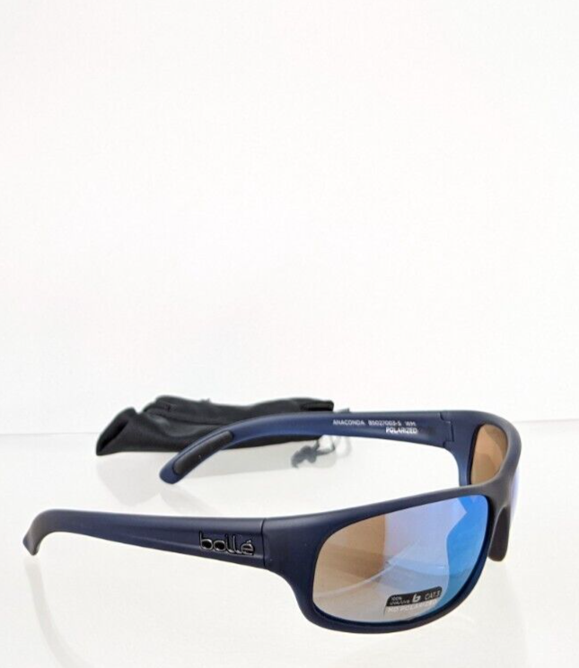 Brand New Authentic Bolle Sunglasses Anaconda Navy Polarized Frame