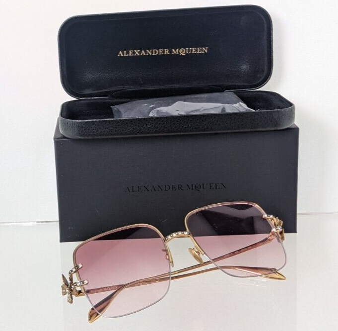 Brand New Authentic Alexander McQueen Sunglasses AM 0371 003 57mm Frame