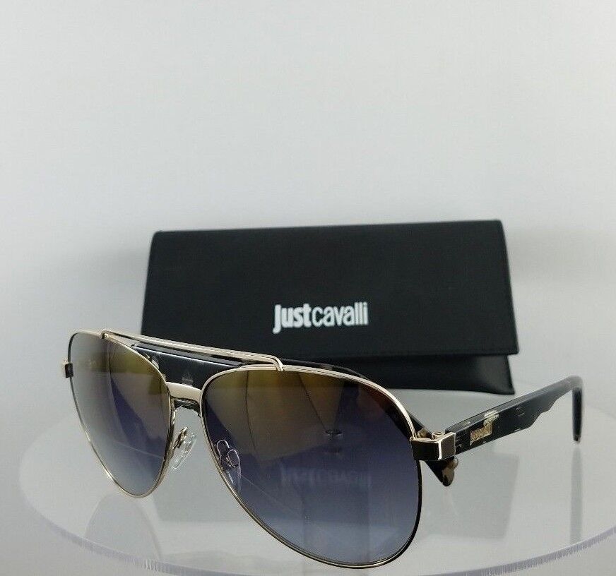 Brand New Authentic Just Cavalli Sunglasses JC828S 55C Gold Frame 828