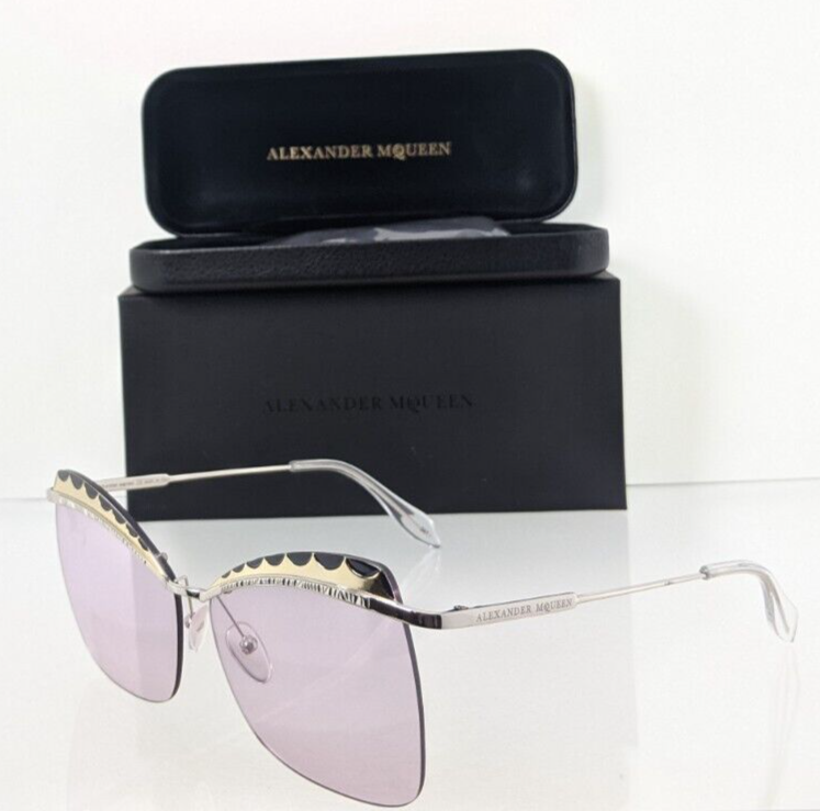 Brand New Authentic Alexander McQueen Sunglasses AM 0059 001 60mm Frame