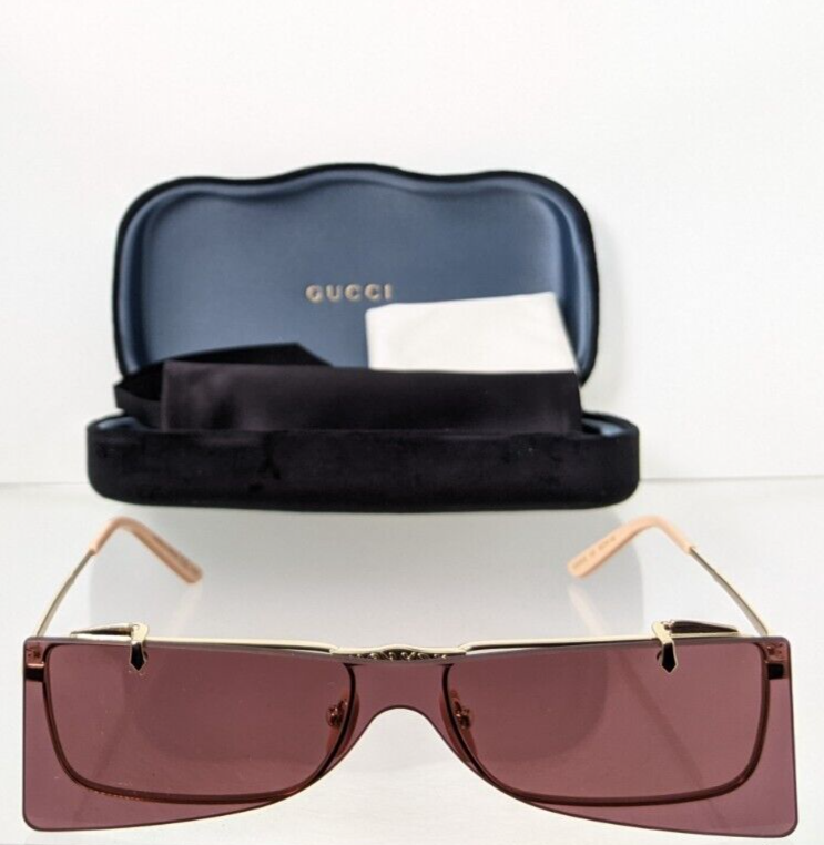 Brand New Authentic Gucci GG 0363 002 Sunglasses Gold GG0363 Frame 56mm