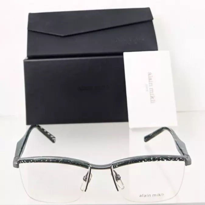 New Authentic Alain Mikli 2022 Eyeglasses A0 2022 E412 53mm Grey/Green