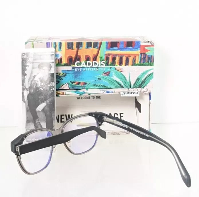 New Authentic CADDIS Eyeglasses Readers The Lexington 53mm Blue Blocker Silver