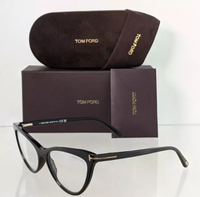 Brand New Authentic Tom Ford TF 5896 Eyeglasses 001 Frame FT 5896-B with Clip on