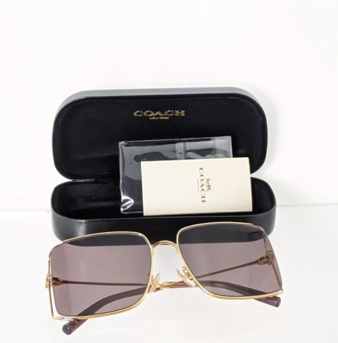 Brand New Authentic Coach Sunglasses HC 7174 94417N Shiny Gold 59mm
