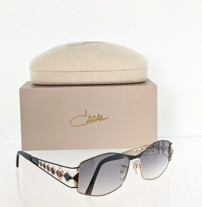 Brand New Authentic CAZAL Sunglasses MOD. 9098 COL. 001 Black & Gold Frame