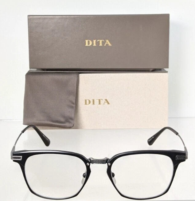New Authentic Dita Eyeglasses UNION DRX-2068-B Black Silver 52mm Frame