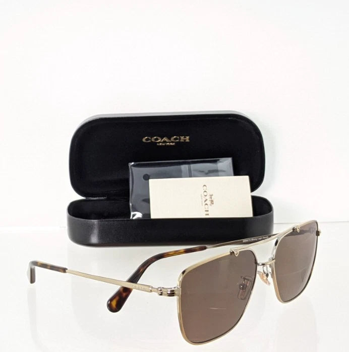 Brand New Authentic Coach Sunglasses HC 7137 Gold 57mm